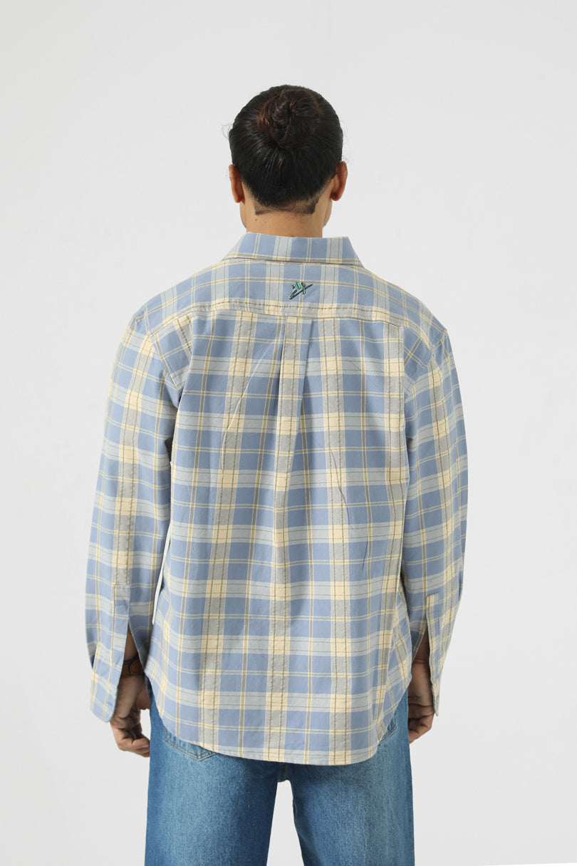 BOXY BUTTON DOWN OVERSHIRT