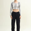 ROUND NECK TOP SNAKE PRINT