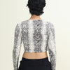 ROUND NECK TOP SNAKE PRINT