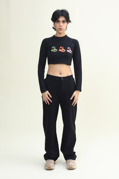 SNAKE RAGLAN TOP