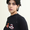 SNAKE RAGLAN TOP