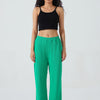 RIB WIDE LEG TROUSER