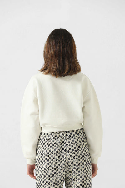 LOOSE CROPPED SWEATSHIRT