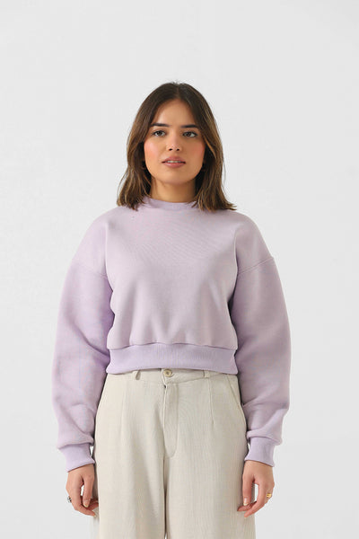 LOOSE CROPPED SWEATSHIRT