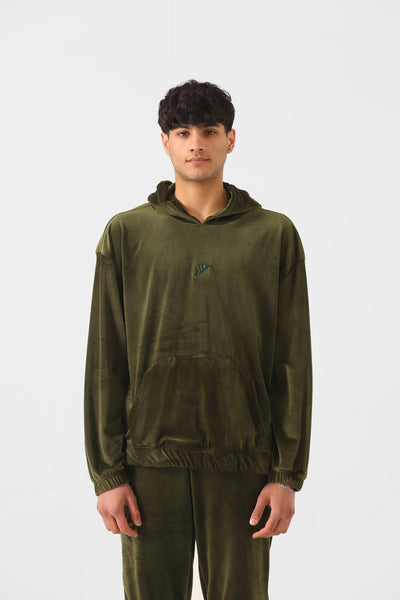VELOUR LOOSE HOODIE