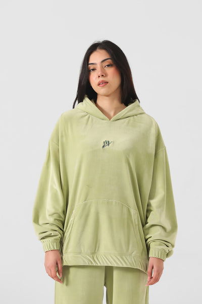 VELOUR LOOSE HOODIE