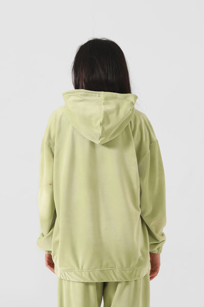 VELOUR LOOSE HOODIE