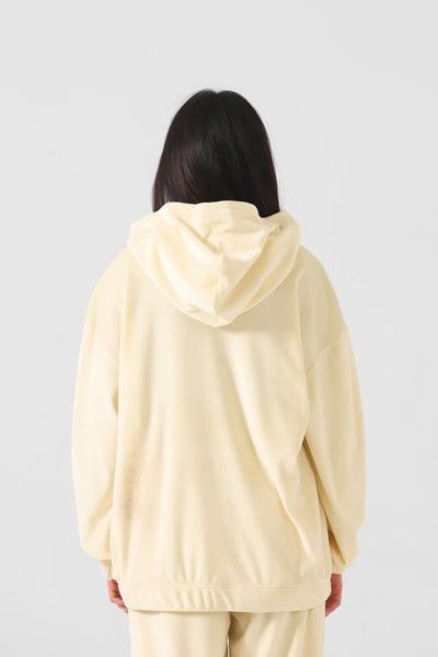 VELOUR LOOSE HOODIE