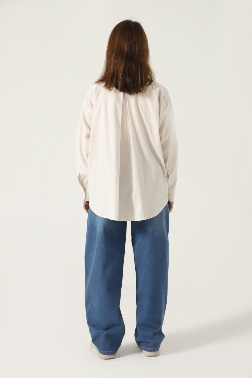 baggy button down shirt
