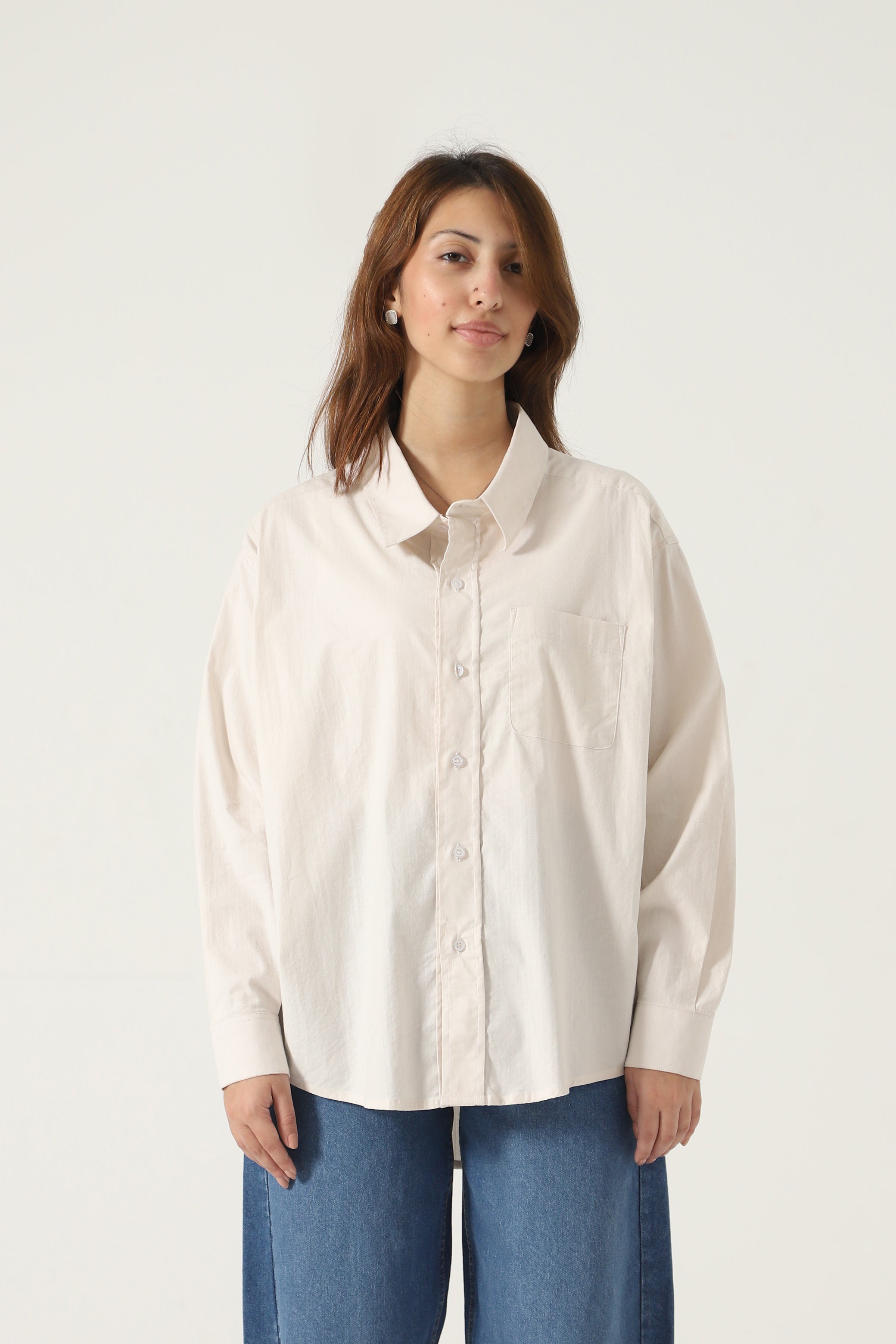baggy button down shirt
