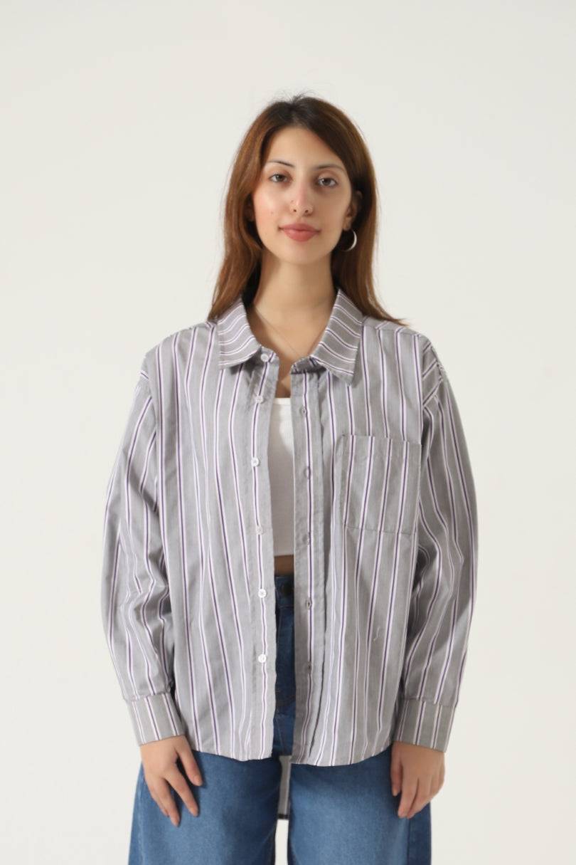 baggy button down shirt