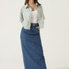 DENIM MAXI SKIRT