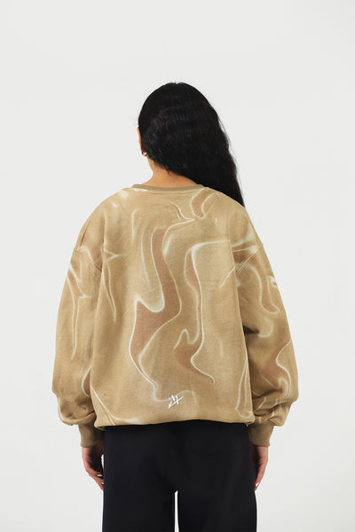 ABSTRACT OVERSIZED SWEATSHIRT
