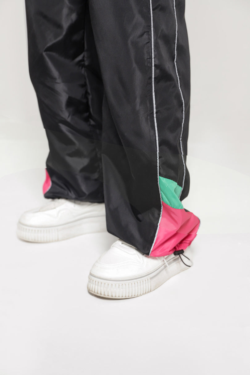 RETRO REFLECTOR BAGGY PANTS