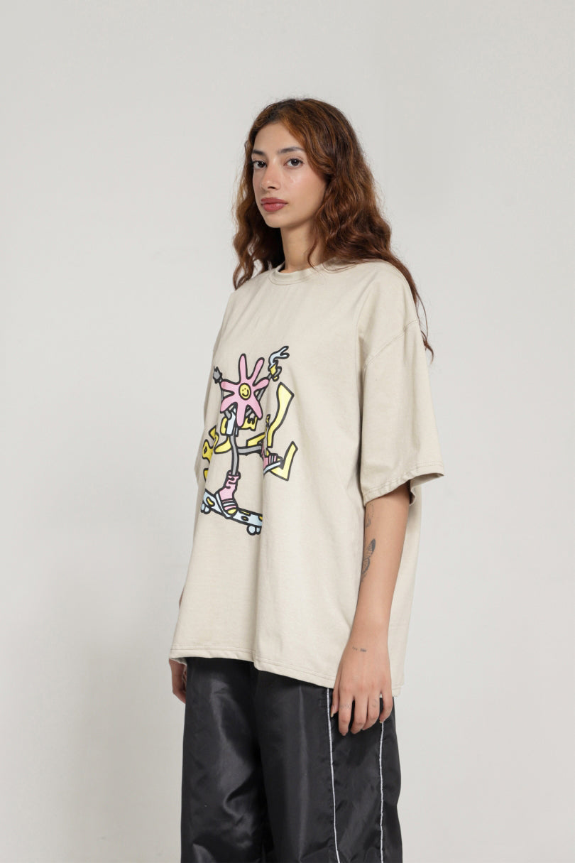 SKATEBOARD OVERSIZED T-SHIRT