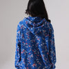 WAFFLE FLORAL OVERSIZED HOODIE