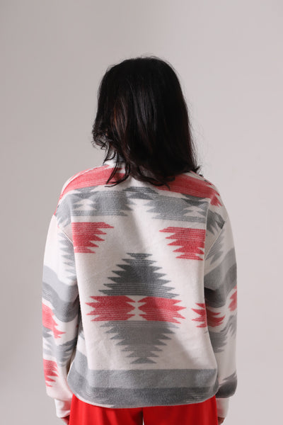 ETHNIC LOOSE MOCKNECK