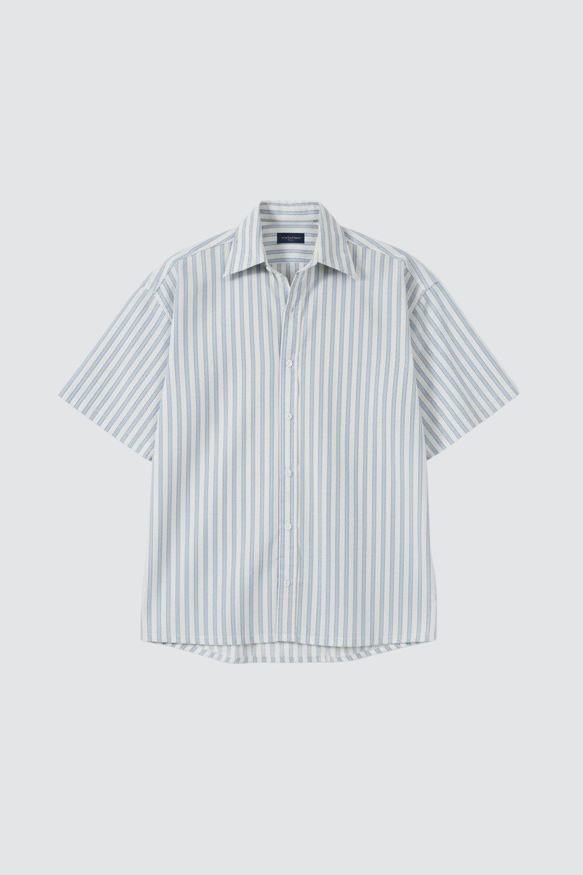 STRIPED BOXY FIT SHIRT