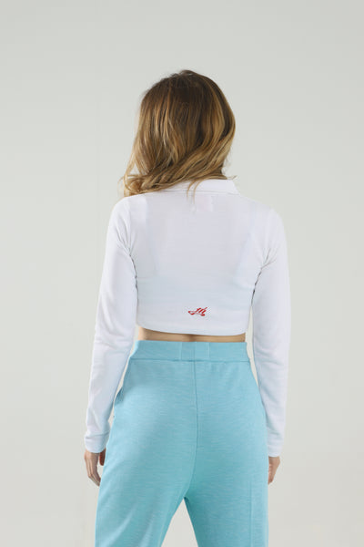 CROPPED POLO FIRE RAA-AY SHIRT