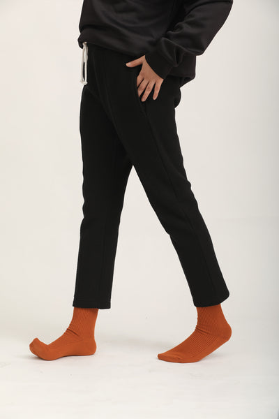 ADJUSTABLE WAISTBAND TAPERED TROUSER