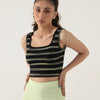 STRIPPED CROPPED TOP
