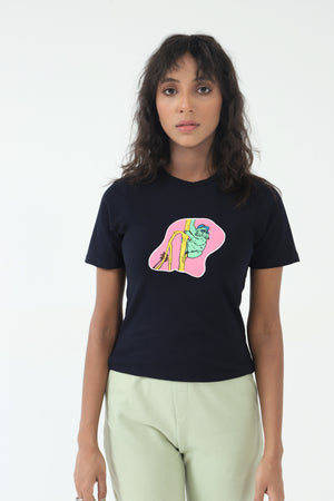 MONKEY PRINT T SHIRT