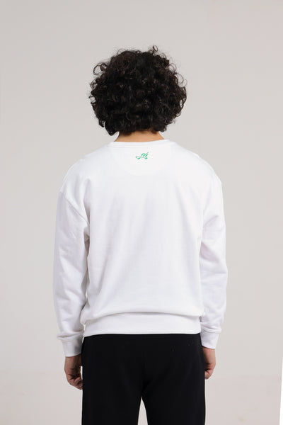 OVERSIZED BIKE PRINT SWEATSHIRT