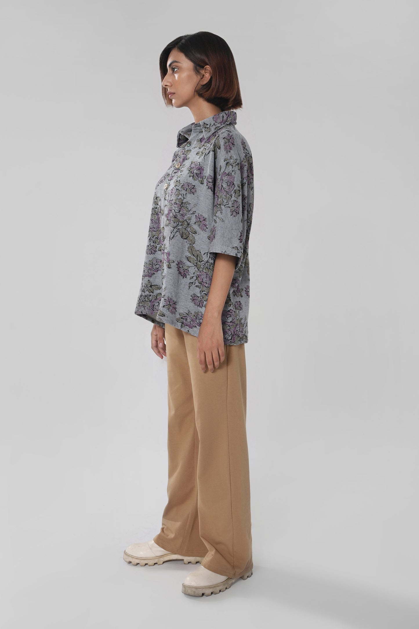 TERRY FLORAL SHIRT