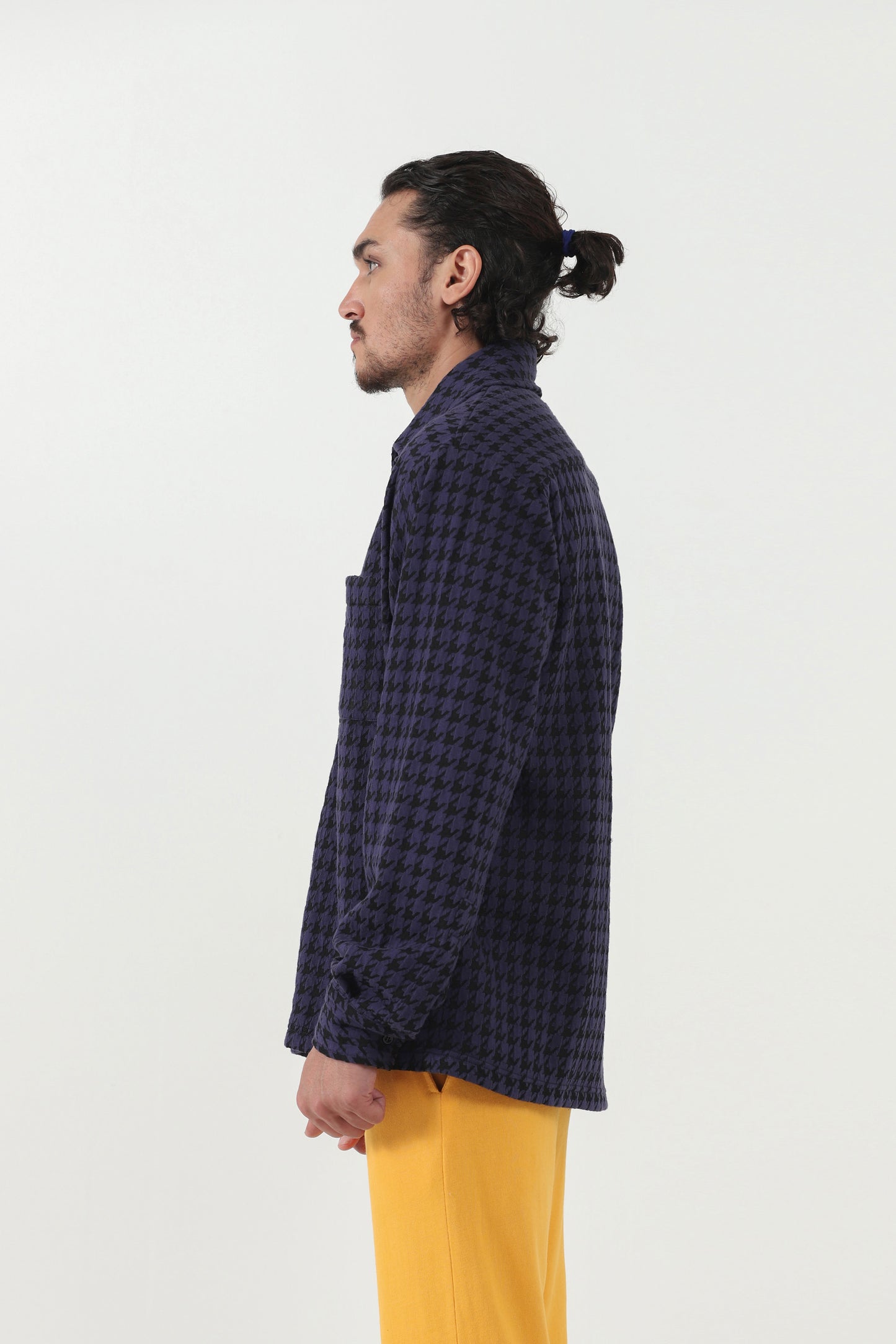 BUTTON DOWN HOUNDSTOOTH SHACKET