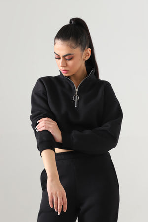 MOCK NECK ZIPPER
