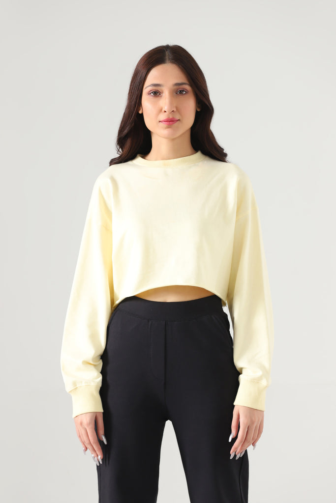 CROPPED BASIC SWEATSHIRT