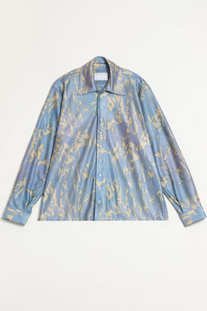 SEA BLUE BUTTON SHIRT